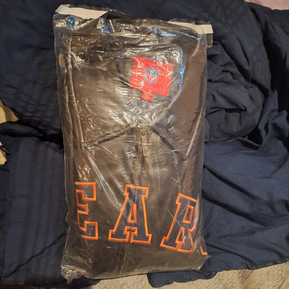 Nfl Chicago bears faux leather jacket